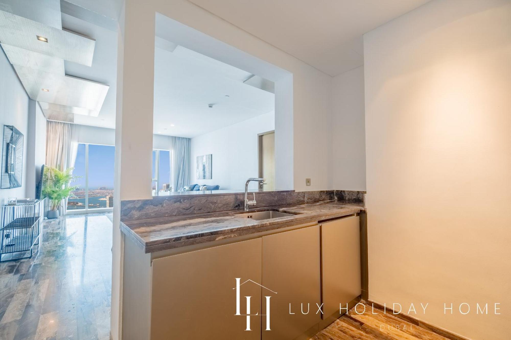 Lux - Lavish Suite With Full Palm Jumeirah View 1 Dubai Eksteriør bilde